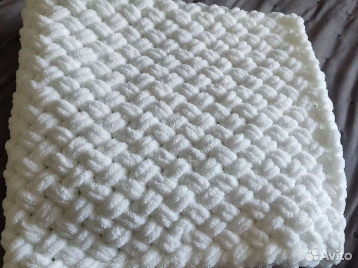 Плюшевые пледы из Alize puffy