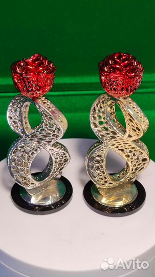 Подарок к 8 марта, 3D восьмёрка с розой