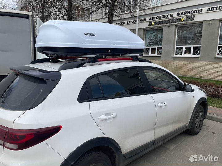 Автобокс Турино-1 белый на 2 стороны на Kia