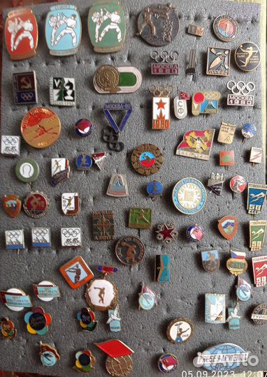 Значки СССР тяжёлые спорт