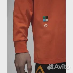 Свитшот Nike AS M J FLT MVP stmt 85 LS crew, оранж