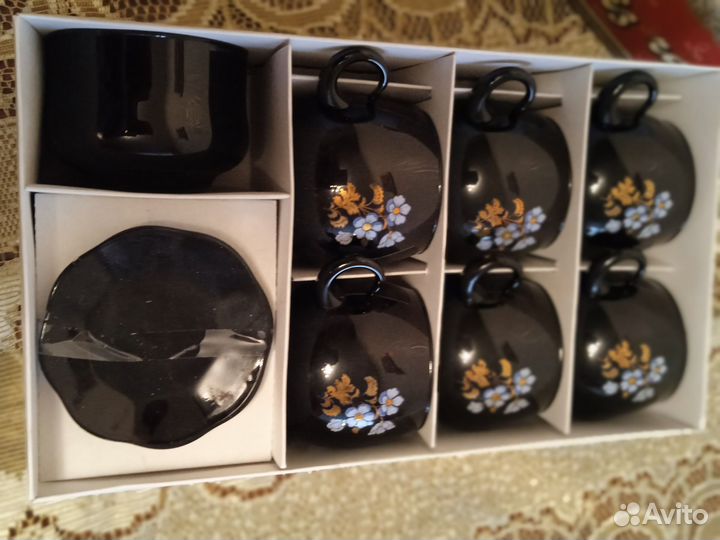 Сервиз чайный, стекло, новый