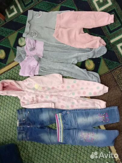 Вещи для девочки пакетами 80-86