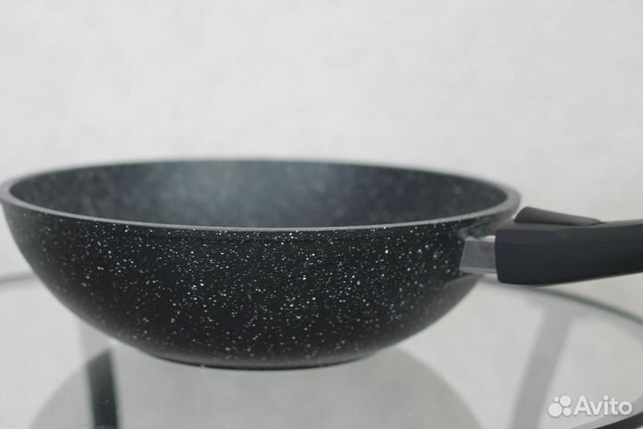 Сковорода вок Мечта 28см со съемной ручкой и крышк