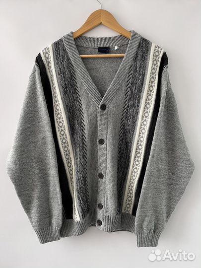 Vtg Rare Cardi Nick Taylor 90s Sweater Acrylic