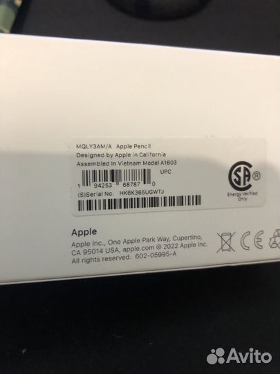 Стилус Apple Pencil (1st Generation)