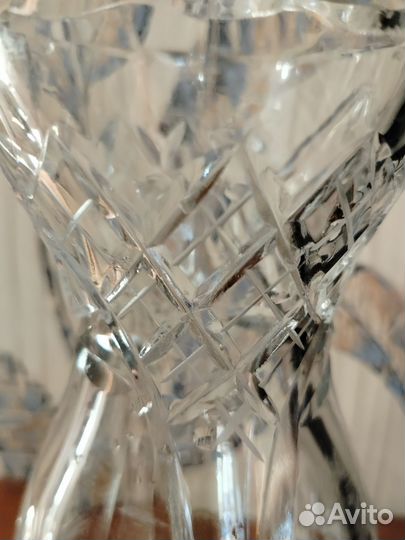 Ваза хрустальная высокая СССР