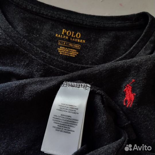 Лонгслив polo Ralph Lauren Grey cambodia оригинал