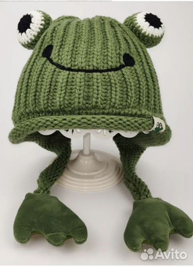 Шапка лягушка