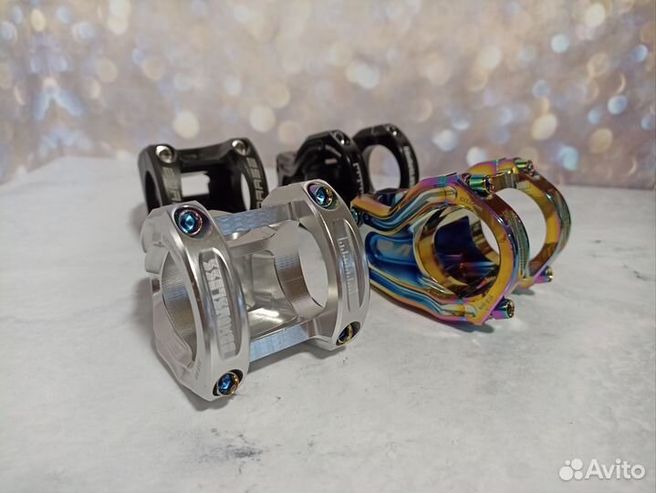 Титановый вынос 31.8 серебряный, хамелеон,чёрный