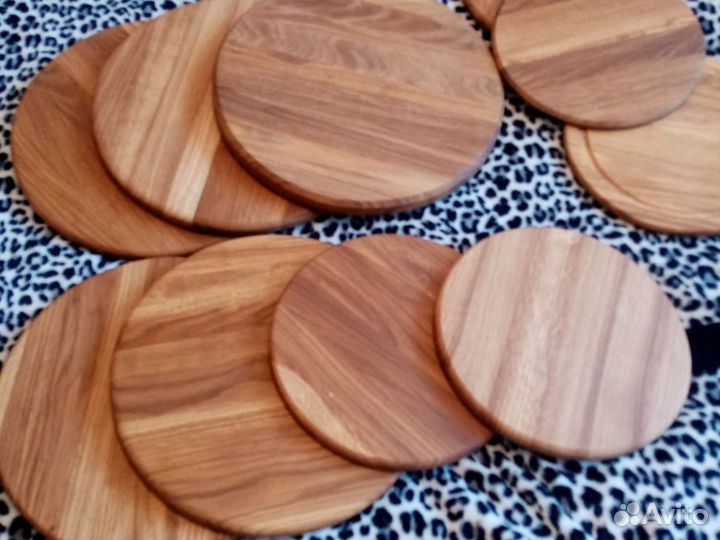 Круглые разделочные доски, дуб