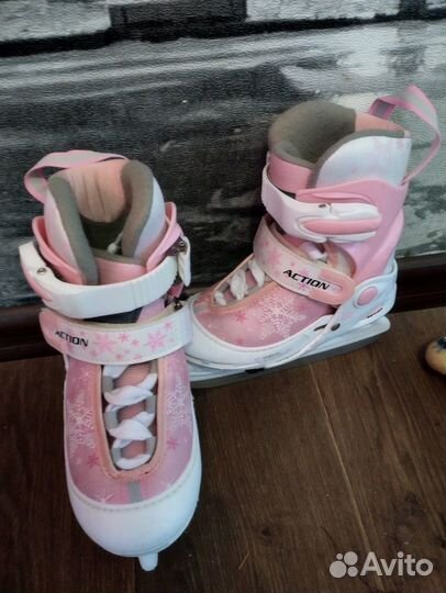 Коньки детские раздвижные 26-29
