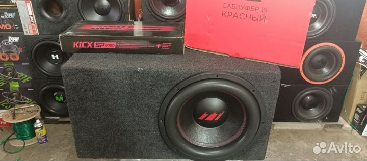 Subwoofer ural TT 15 1100W с усилителем Kicx