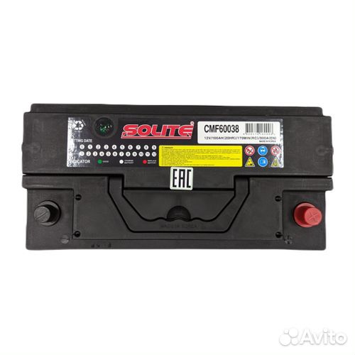 Аккумулятор Solite CMF 60038 (100Ач, 800А)