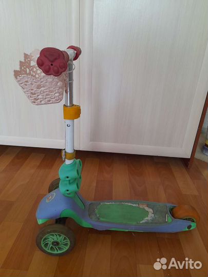 Самокат детский трехколесный бу