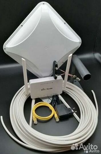 Усилитель интернет сигнала 4G, 3G усиление 15dBi m