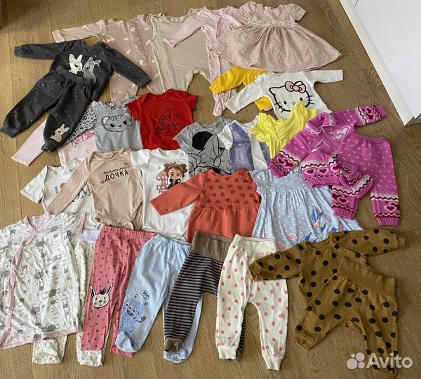 Вещи пакетом на девочку 68-74-80