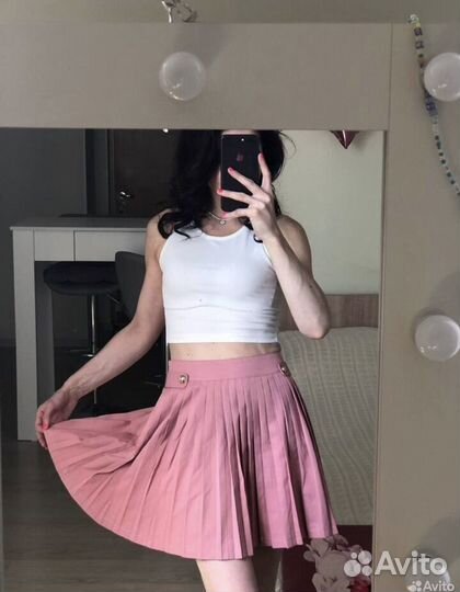 Юбка мини плиссе тенниска новая missguided 44-46