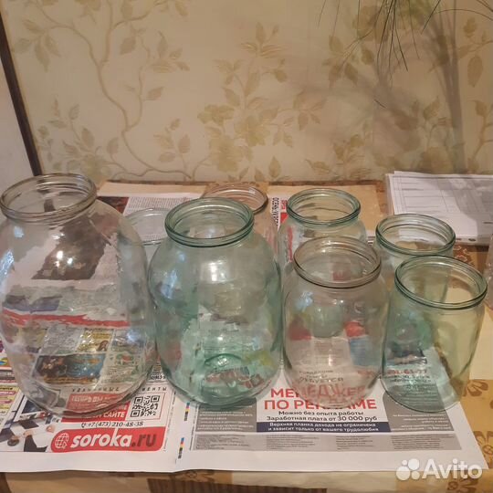 Банки стеклянные 3л 2л 1л 0,5л