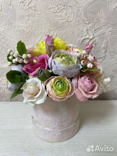 Цветы из холодного фарфора