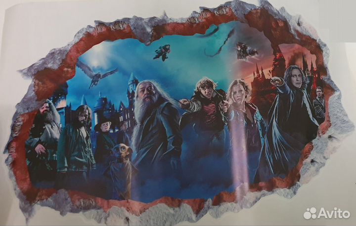 Гарри Поттер картина-наклейка