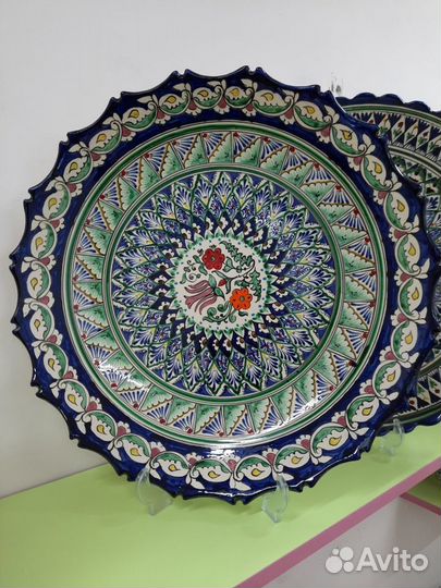 Ляган 32 см узбекская керамика