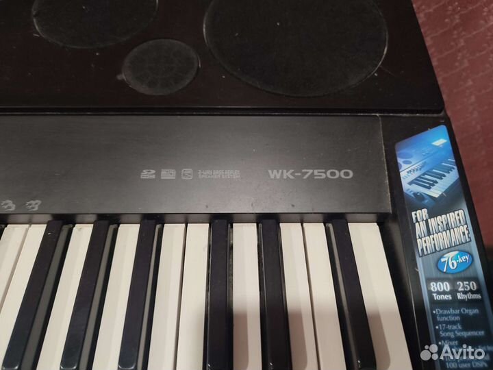 Синтезатор casio wk-7500