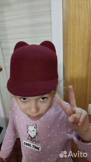 Шляпа детская с ушками