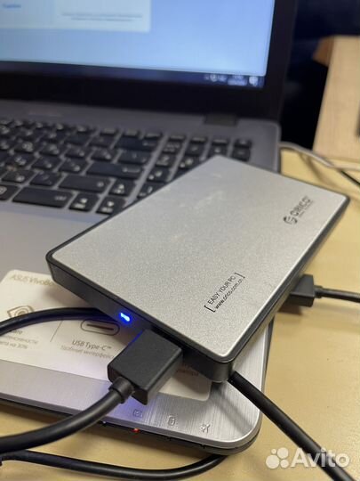 Переносной SSD жёсткий диск 240 WD + коробка