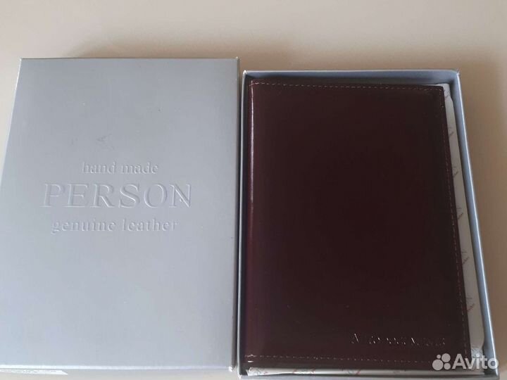 Автобумажник натуральная кожа Person