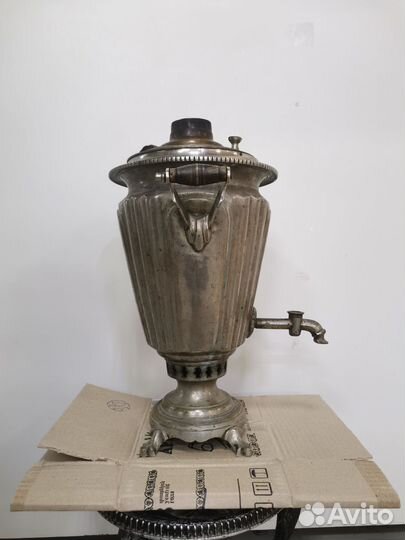 Самовар Угольный Дровянной 6 литров рюмка СССР