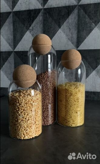 Набор банок для сыпучих продуктов
