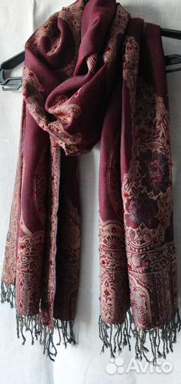 Новый шарф шерсть Woolmark