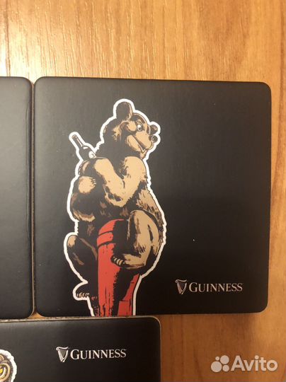 Набор костеров подставок под пиво Гиннесс