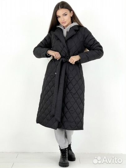 Пальто стеганое женское тренч Zara