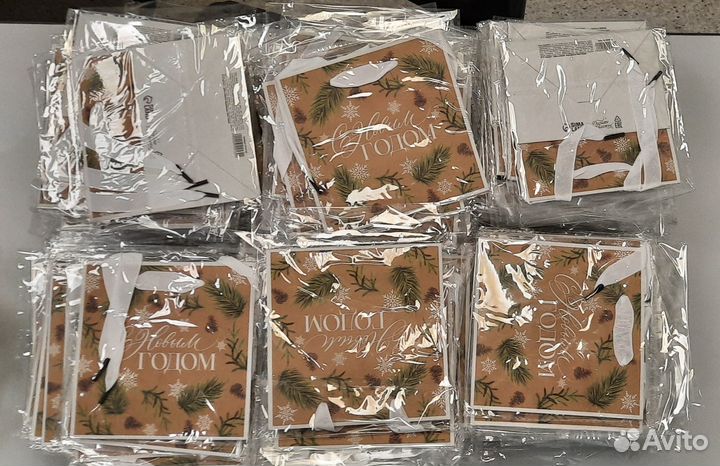 Пакет подарочный 14 х 13,5 х 9, 138 шт. (только оп