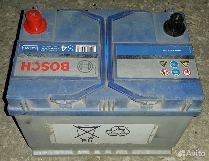 Аккумулятор bosh 70Ah 630A