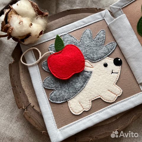 Развивающая книга из фетра для малышей