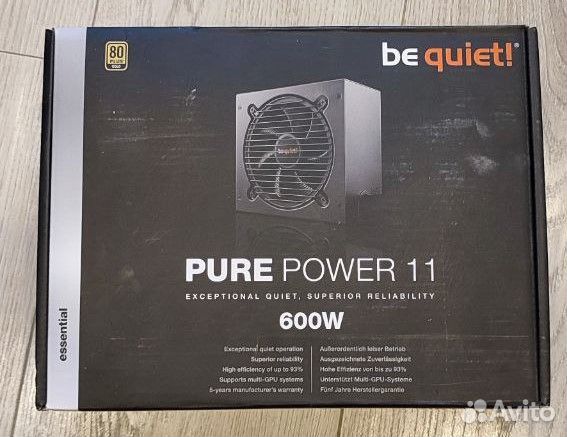 Блок питания be quiet pure power 11 600w Gold
