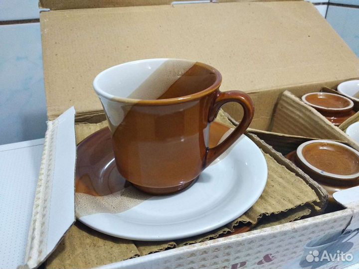 Набор чашки и блюдца по 6 шт