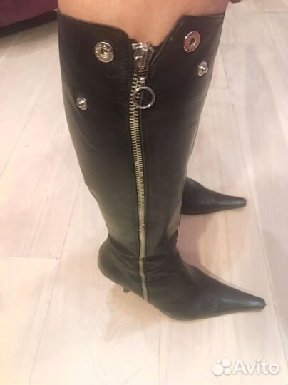 Сапоги демисезанные натуральная кожа 39р