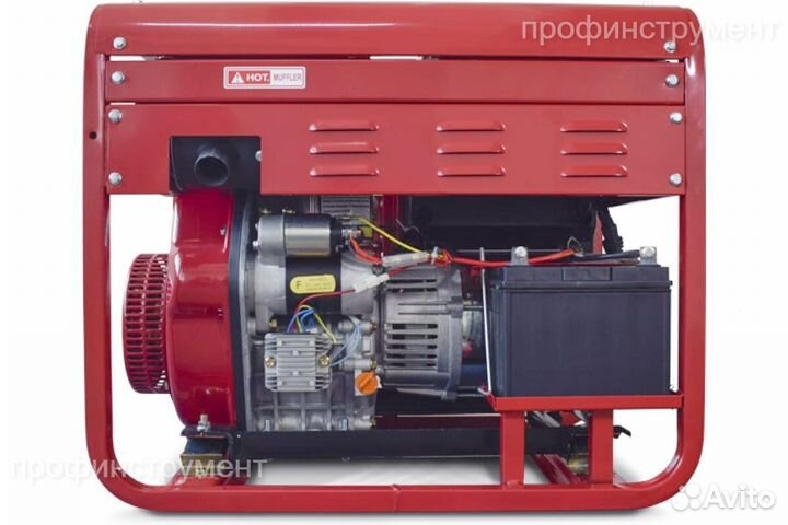 Дизельный генератор 6,5 кВт Redvolt EPD7500EA3