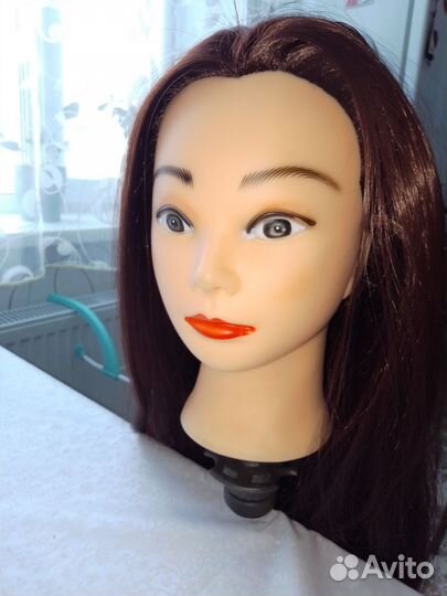Учебная голова для причесок манекен