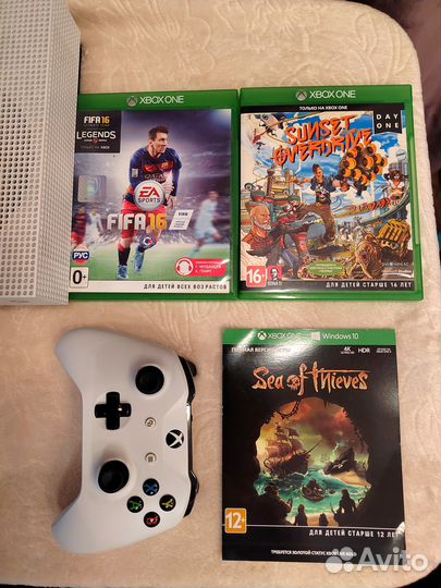 Xbox one S, 1TB, игры