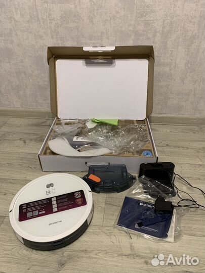 Робот пылесос Polaris pvcr 1229 IQ Home Aqua белый