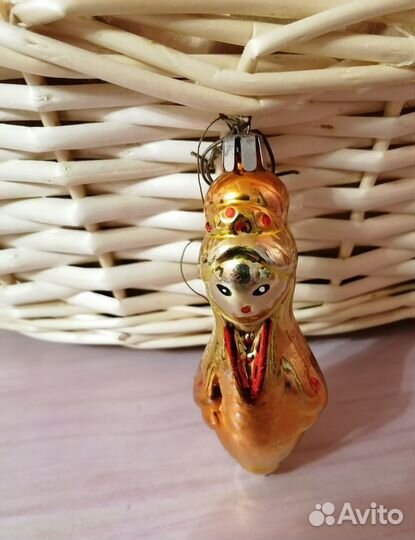 Елочн. игрушки СССР Зайчики,Изба,Перец,Колокольчик