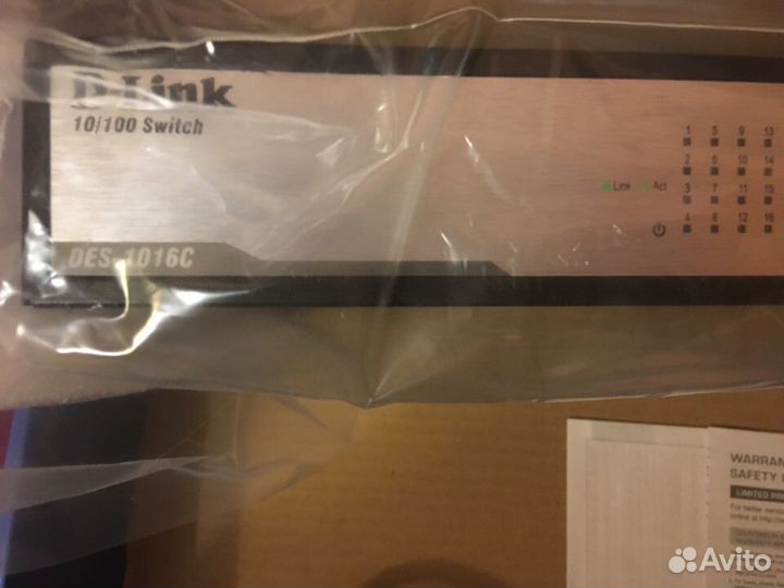 Новый коммутатор D-link DES-1100-16с (чек+коробка)