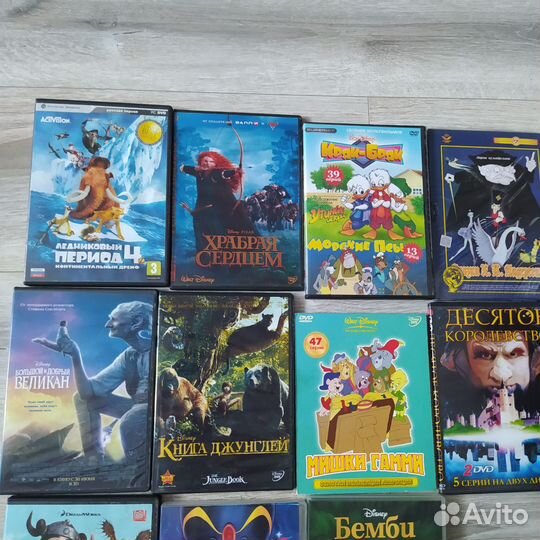 Диски DVD мультфильмы