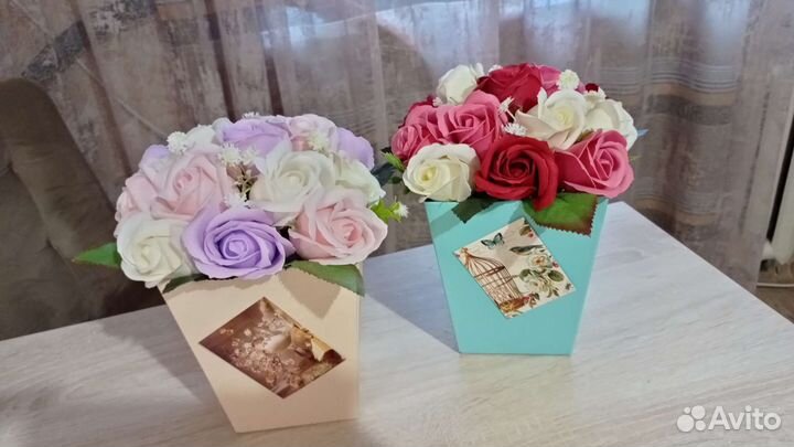 Мыльные розы букеты