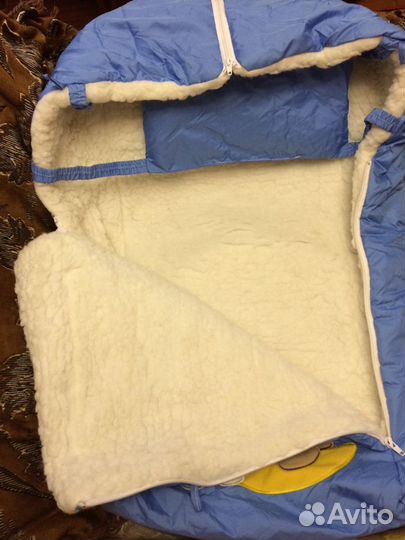 Зимний конверт в прогулочную коляску